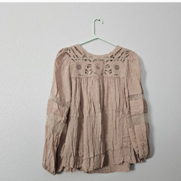 Elegant Beige Women's Top Sz XS - Picture 9 of 10